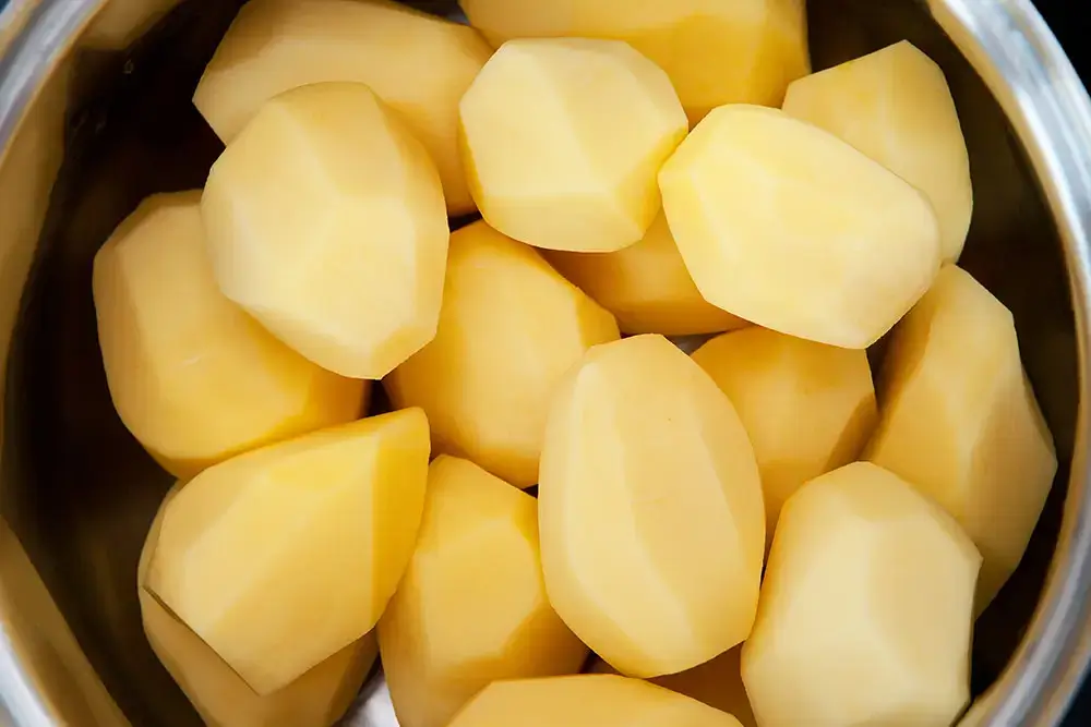 Patate pelate crude